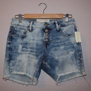 Altar'd State Acid Wash Denim Shorts